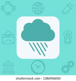 Rain vector icon sign symbol