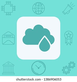 Rain vector icon sign symbol