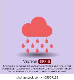 Rain vector icon or symbol