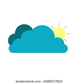 Rain vector icons
Rain warning sign.
Rainy cloud trendy. icon on white background for web graphic.