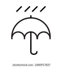 Rain vector icons
Rain warning sign.
Rainy cloud trendy. icon on white background for web graphic.