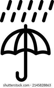 Regen-Vektorgrafik auf transparentem Hintergrund. Symbole in Premium-Qualität. Schlagt das Vektorsymbol für Konzept und Grafikdesign.