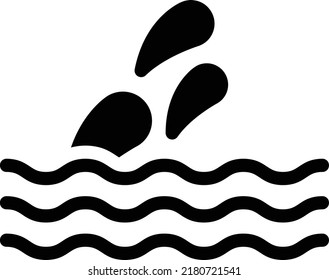 Ilustración de vectores de lluvia en un fondo transparente.Símbolos de calidad premium.Icono de vector glifos para el concepto y diseño gráfico.