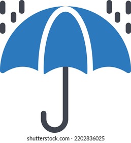 rain Vector illustration on a transparent background. Premium quality symmbols. Glyphs vector icons for concept and graphic design. 

