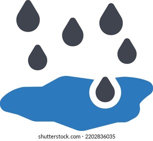 rain Vector illustration on a transparent background. Premium quality symmbols. Glyphs vector icons for concept and graphic design. 

