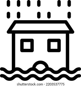 rain Vector illustration on a transparent background. Premium quality symmbols. Thin line vector icons for concept and graphic design. 
