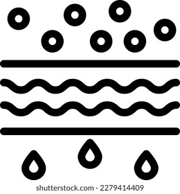 ilustración del vector de lluvia sobre un fondo transparente. Símbolos de calidad superior. Iconos vectoriales de línea delgada para el diseño de conceptos y gráficos.