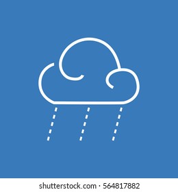 Rain vector. Rainy weather icon