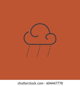 Rain vector. Rainy weather icon