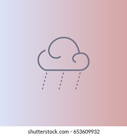 Rain vector. Rainy weather icon