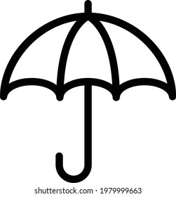 rain vector thin line icon