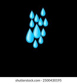 rain water background and vector