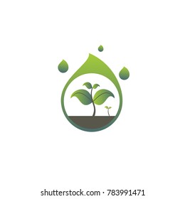 Rain water design element. This image is a vector illustration