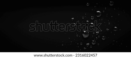 Similar – Image, Stock Photo Water drops on black metal surface