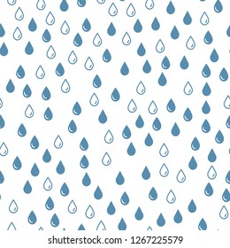Rain water Drops Seamless vector EPS 10 pattern  Abstract geometric  Multicolor Figures. 