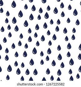 Rain water Drops Seamless vector EPS 10 pattern  Abstract geometric  Multicolor Figures. 