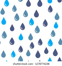 Rain and water drops Seamless vector EPS 10 pattern
