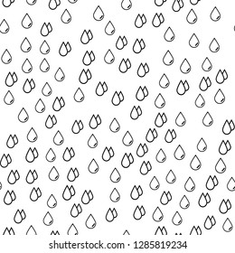 Rain Water drops Seamless vector EPS 10 pattern