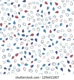 Rain water drops Seamless vector EPS 10 pattern