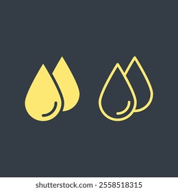 Rain water drops trendy artwork stunning abstract vector illustration colorful useable design.eps