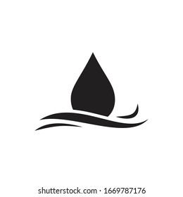 Rain Water icon Vector design 