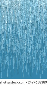 Rain water wallpaper. Blue ink dripping strokes abstract grunge style