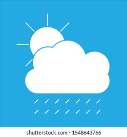 rain weather blue artboar vector icon