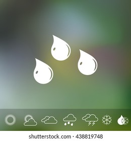 rain,  weather icon
