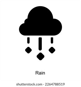 Rain and weather icon concept