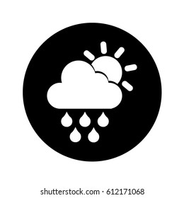 rain weather isolated icon vector illustration design