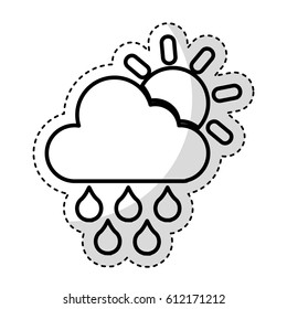 rain weather isolated icon vector illustration design