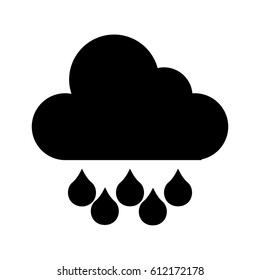 rain weather isolated icon vector illustration design