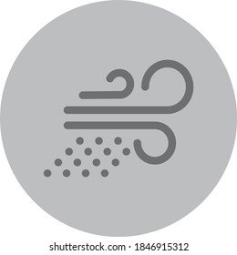 Rain wind icon for any purpose mobile app presentation website