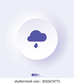 rain_light Icon. Weather Forecast Signs Color Icon. Include of Sun, Temperature, Storm, Cloud, Rain, Snow, Thunderstorm and Wind. Icons For Print, Web or Mobile App