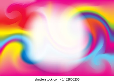 Rainbow abstract background  in colourful concept swirl