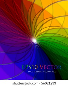 Rainbow abstract background composition - vector illustration