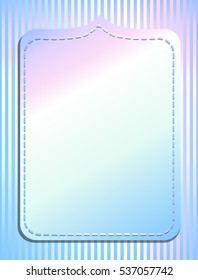 Rainbow abstract background, imitation iridescent holographic stickers. Vector colorful hologram film. EPS 10