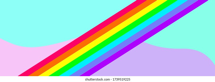 Arcoiris, fondo abstracto para sitio web, tv, para niños, aprendizaje del espectro de colores, afiche de impresión, cartel, portada para cuaderno de bocetos, diseño para presentación