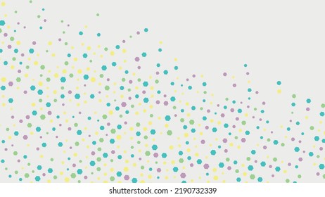 Rainbow abstract circular background frame. Color texture of hexagons. Linear pattern of cells, honeycombs. Poster website, frame social networks, business. Vector