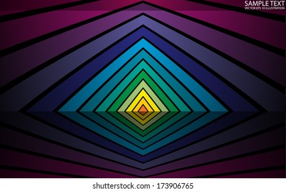 Rainbow abstract color  art vector background    template - Color vector background  stripes illustration