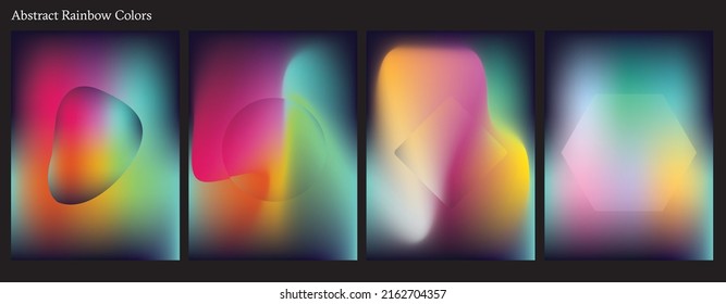 Rainbow abstract color. It's space of colorful with modern gradients tone.