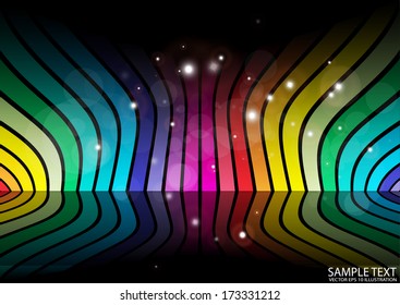 Rainbow abstract color vector   template - Vector abstract colorful rainbow design  background illustration