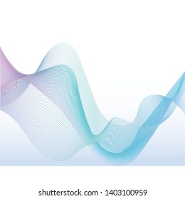 Rainbow abstract color wave background template