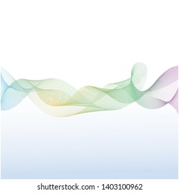Rainbow abstract color wave background template