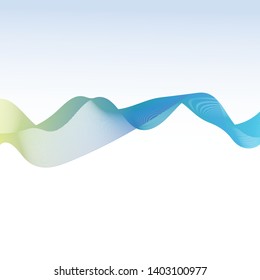 Rainbow abstract color wave background template