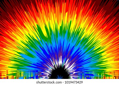 Rainbow - abstract colorful vector pattern