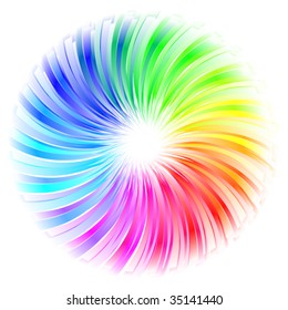 Rainbow abstract element