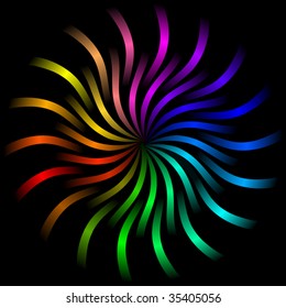 Rainbow abstract element