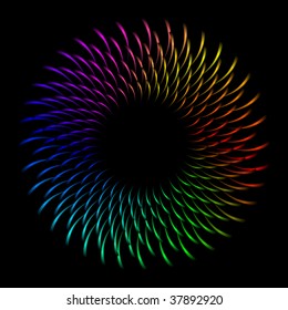 Rainbow abstract element