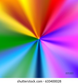 Fondo de explosión abstracto del arco iris, ilustración brillante del espectro de colores, diseño colorido del gradiente del vector.